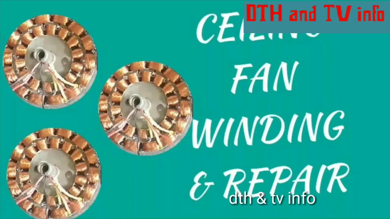 how to repair & winding ceiling fan YouTube
