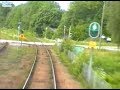 Sweden. HALMSTAD - FORSHEDA (2001) View from the Train Driver's Cab