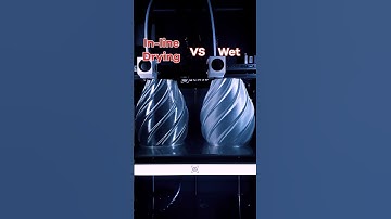 Inline-Drying with Drywise vs Wet Filament #shorts #3dprinting