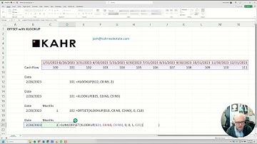 OFFSET and XLOOKUP