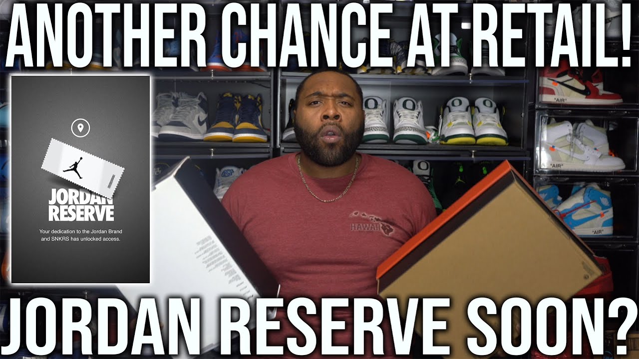 HEADS UP! JORDAN RESERVE RESTOCK SOON ON SNKRS APP - YouTube