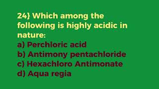  50 QUESTIONS OF GENERAL CHEMISTRY AWARENESS.