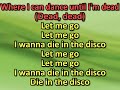 Night Club - Die In The Disco (karaoke) (by request)