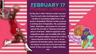 Feb 17 Michael Jordan - Today in Black History