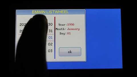 024 LISTWHEEL DEMO emWin STemWin STM32 STM32F7