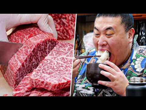 Heavyweight Sumo Lunch🥩 18 lb of Wagyu After Brutal Training!