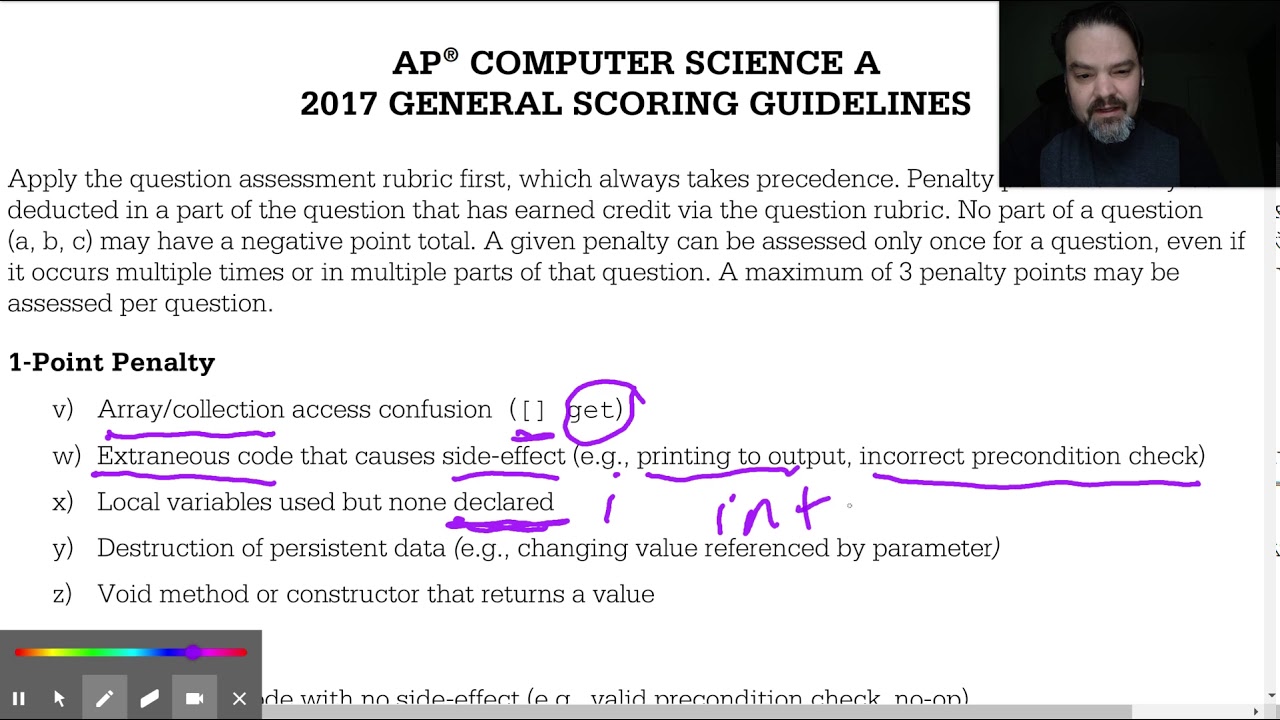 AP Computer Science A Scoring Guidelines - YouTube