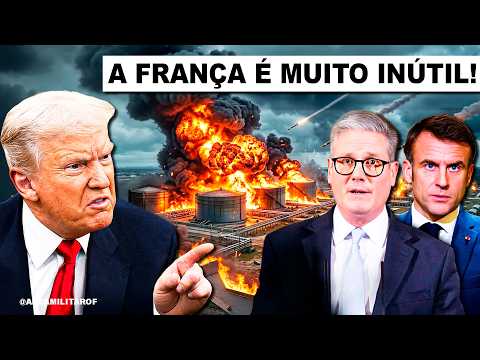 Trump prepara SAÍDA dos EUA da OTAN após ser ABANDONADO e chama França de “muito INÚTIL!”