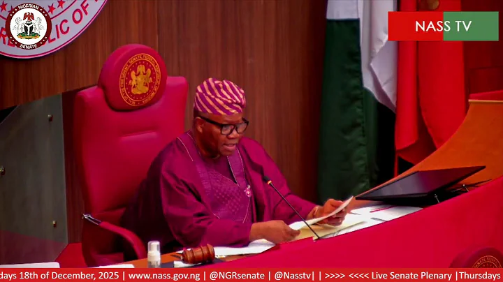 LIVE SENATE PLENARY THURSDAY, 18TH 0F DECEMBER, 2025.