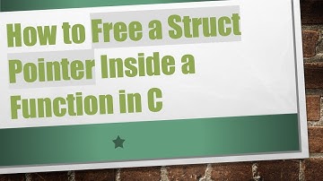 How to Free a Struct Pointer Inside a Function in C