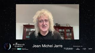 [Jean Michel Jarre & Jean Paul Jarre] by Brian May on Bratislava Concert 2024