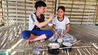 Build a Kitchen next to the House - Harvesting Palm Tubers to Sell - New Life Of A Young Couple