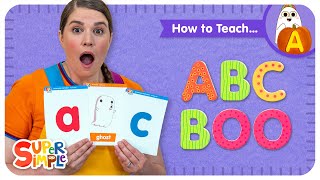 how to teach abc boo halloween alphabet game