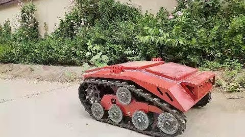 RC tracked robot base - tank crawler for detection and patrol