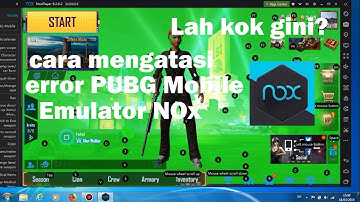 Cara Mengatsi Error Hijau Biru atau Hitam Putih di Game PUBG Mobile Emulator NOX