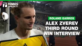 Alexander Zverev Reflects on Dramatic 5th Set Comeback | 2024 Roland Garros 3rd Round