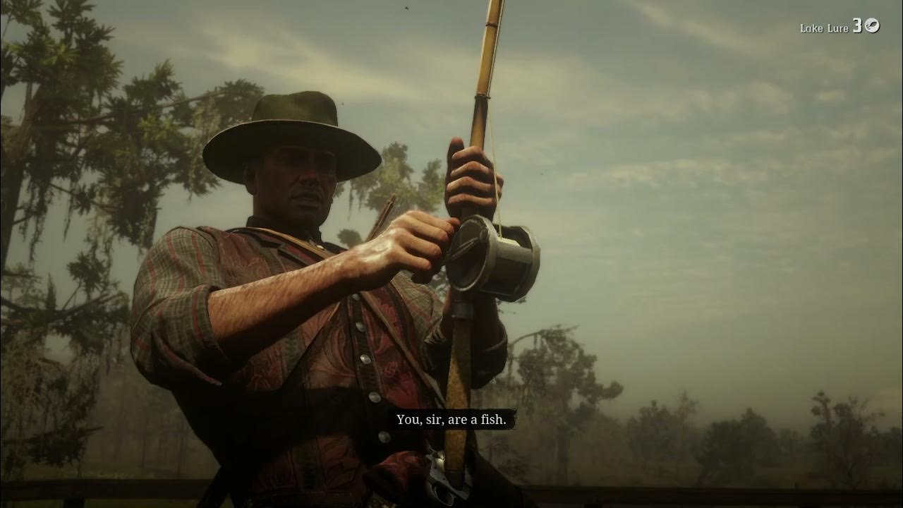 RDR2 Calm Channel catfish fishing. BIG FISH (Red Dead Redemption 2) YouTube