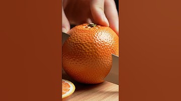 Satisfying Orange 🍊 Cutting – Unreal But Real #relaxing #satisfying #asmrsounds #aiasmr#aiart#ai