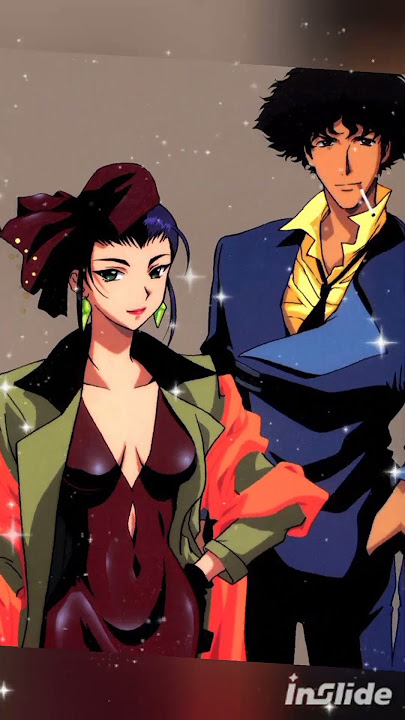 Spike Spiegel y Faye Valentine  #anime #cowboybebop #febrero2025 #mesdelamor
