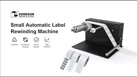 How To Use Small Electric Automatic Label Rewinding Machine