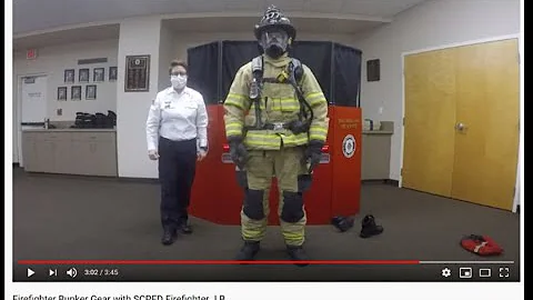 Firefighter Bunker Gear with SCPFD Firefighter J.B.