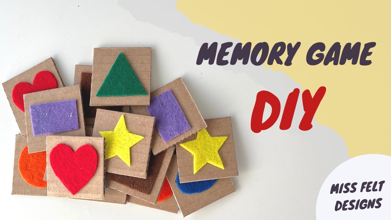 How to Make Memory Game - Recycle DIY - YouTube