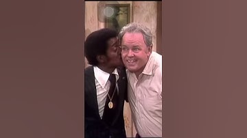 Thumbnail of Sammy Davis jr. kisses Archie Bunker on the cheek for the longest sustained audience laugh in show !