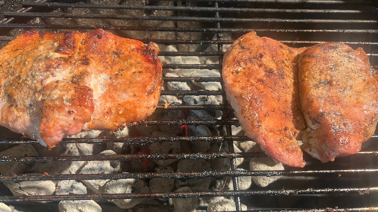 Butterflied Pork Chops on er Kettle Grill. YouTube