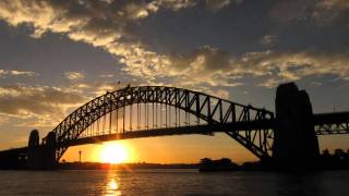 Sydney Harbour Bridge sunset Timelapse