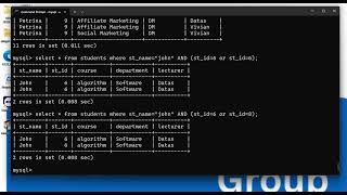Lesson 9 how to combine the AND, OR and NOT operators together and filter record from a database