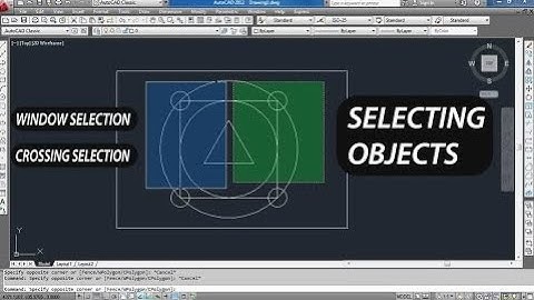 Selecting Objects in AutoCAD | Type of Selection Windows