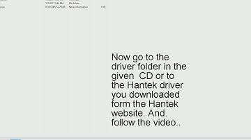 Hantek driver install for windows 10