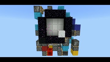 [MCBE] Fastest 3x3 seamless hidden nether portal door (opens in 1s, closes in 0.8s)