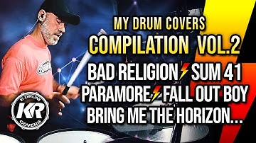 🔥 ROCK COMPILATION Vol.2 (Drum Covers by K⚡R) Millenium MPS-850 E-Drum Set 🚀