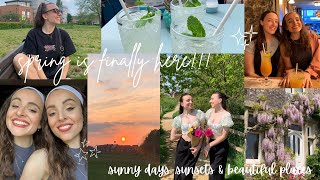 SPRING HAS FINALLY ARRIVED IN THE UK!! sunny days, cocktail night, sunsets & family days🌞🤍