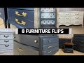 8 Inspirational Furniture Flips // Furniture Transformations// Before and After Makeovers