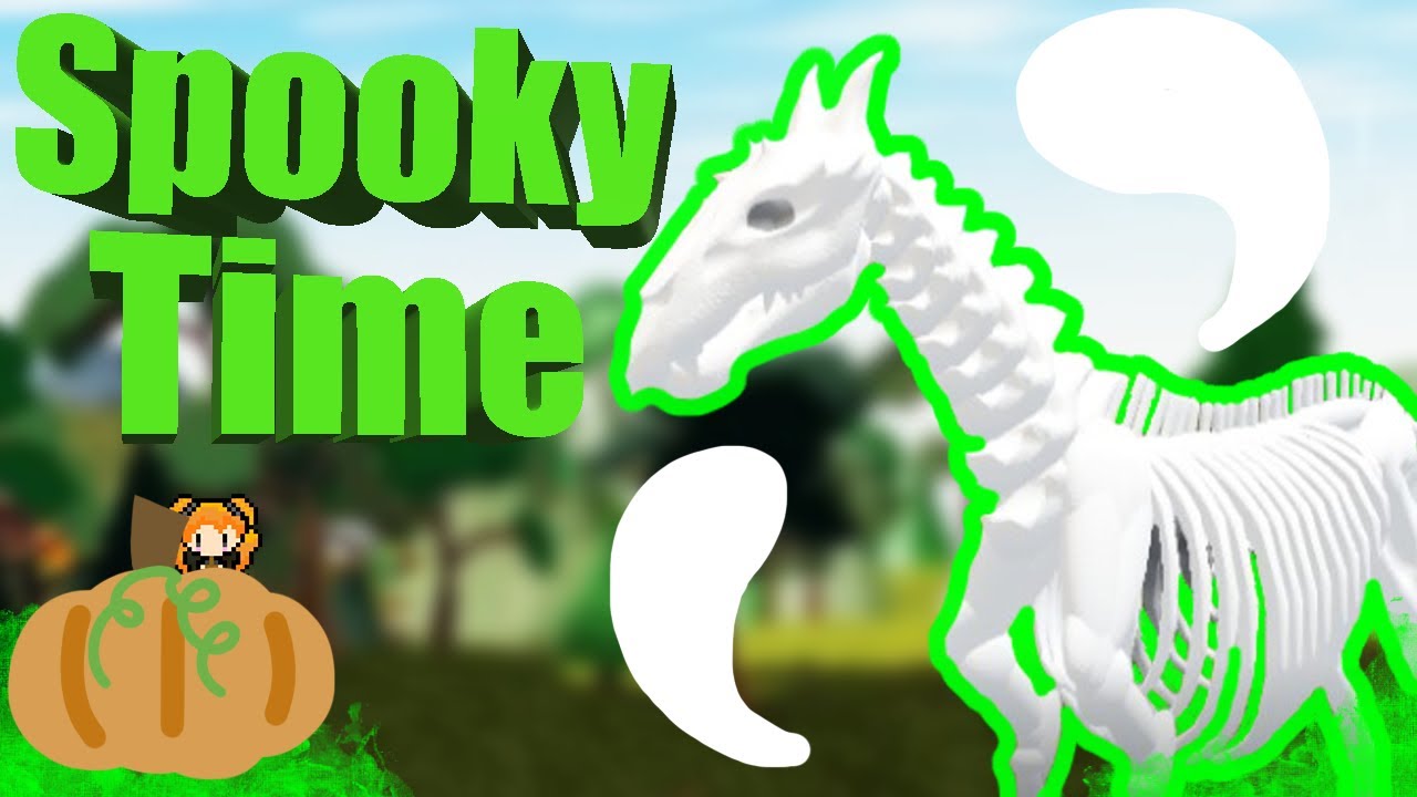 Halloween Event Incoming Skeleton Horsey Ghost Roblox Horse World Youtube - roblox horse world snake horse