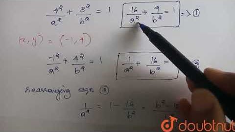 An ellipse whose major axis as x-axis and the centre (0,0) passes | Class 11 Maths | Doubtnut