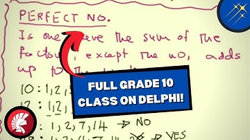 FULL Grade 10 Coding Class On Delphi! | Coding Tutorials for Students & Beginners