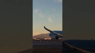 Klm 787-10 Takeoff From San Fracisco In The Morning With Awesome Wing Flex Msfs2020 #Shorts