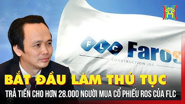 Bắt đầu làm thủ tục trả tiền cho hơn 28.000 người mua cổ phiếu ROS của FLC | Bản tin 141