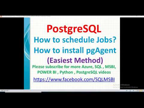 Postgresql Tutorials | how to install pgagent in postgresql | pgAgent Installation |jobs in postgres