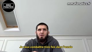 L'interview d'Islam Makhachev après le combat entre Poirier et BSD (traduction française)
