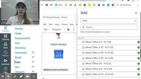 Linking Modules in Canvas Homepage