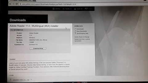 How to install Adobe reader XI in pc