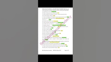 CSS MPT Paper 2025 | CSS Screening Test Past Paper 2025 Solved General Knowledge MCQs