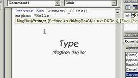 Hello word (Visual Basic 6.0)