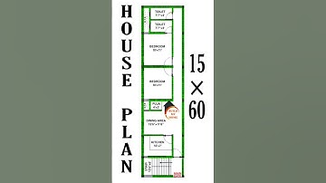 15 x 60 HOUSE PLAN || 2 BHK GHAR KA NAKSHA || build my home
