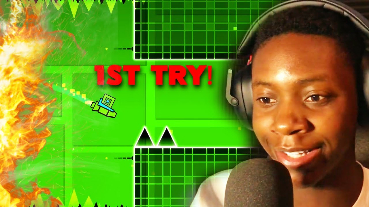 DID I JUST BEAT THIS LEVEL ON MY 1ST ATTEMPT!?! | GEOMETRY DASH [EP-1 ...