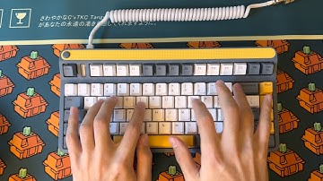 iqunix a80 + gateron milky yellow | sound test